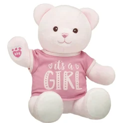 Baby Pink Teddy Bear "It's a Girl" Gift Set
