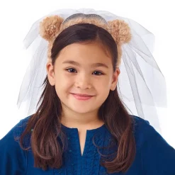 Bear Ears Headband and Veil for Kids