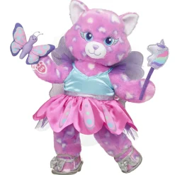 Beary Fairy Cat Stuffed Animal Unicorn Fairy Gift Set with Butterfly