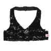 Black Sequin Halter Tank