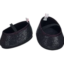 Black Sparkle Flats
