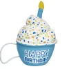 Blue Birthday Cupcake