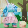 Blue Gingham Pawlette™ Bunny Plush Sequin Dress Gift Set