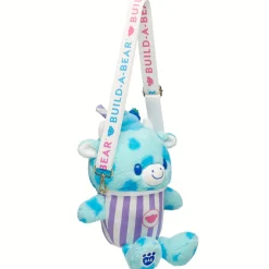 Blue Raspberry Cow Slushie Plushie with Carrying Strap