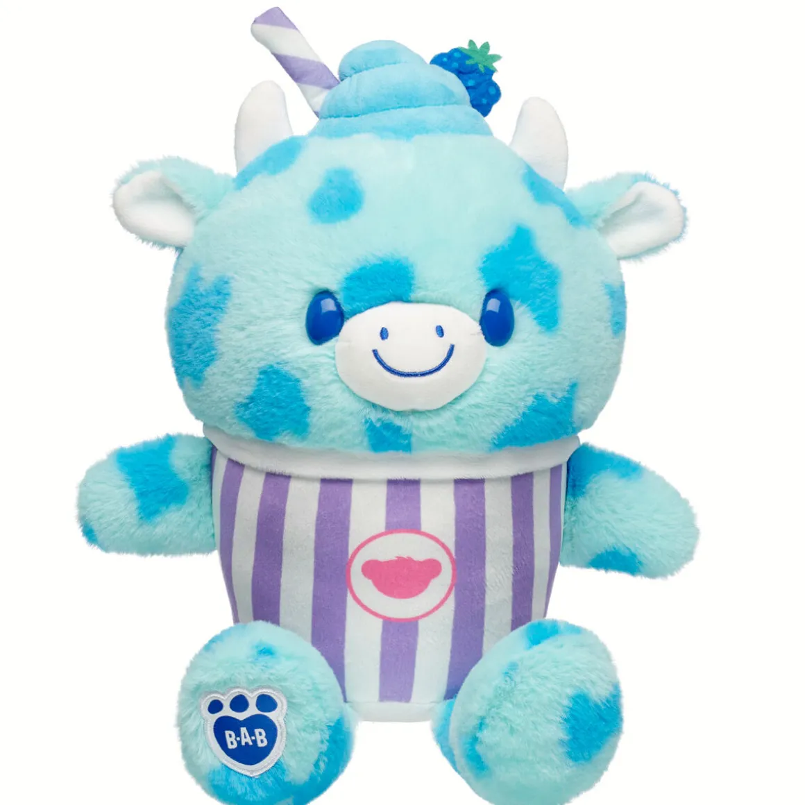 Blue Raspberry Cow Slushie Plushie