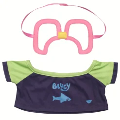 Bluey Swim Shirt and Goggle Set