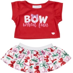 Bow What Fun Skirt and T-Shirt Outfit