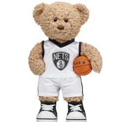 Brooklyn Nets Timeless Teddy Bear Basketball Gift Set
