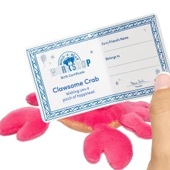 Build-A-Bear Mini Beans® Clawsome Crab Stuffed Animal - Limited Edition!