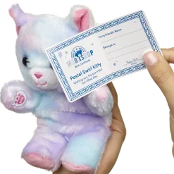 Build-A-Bear Mini Beans® Pastel Swirl Kitty Stuffed Animal