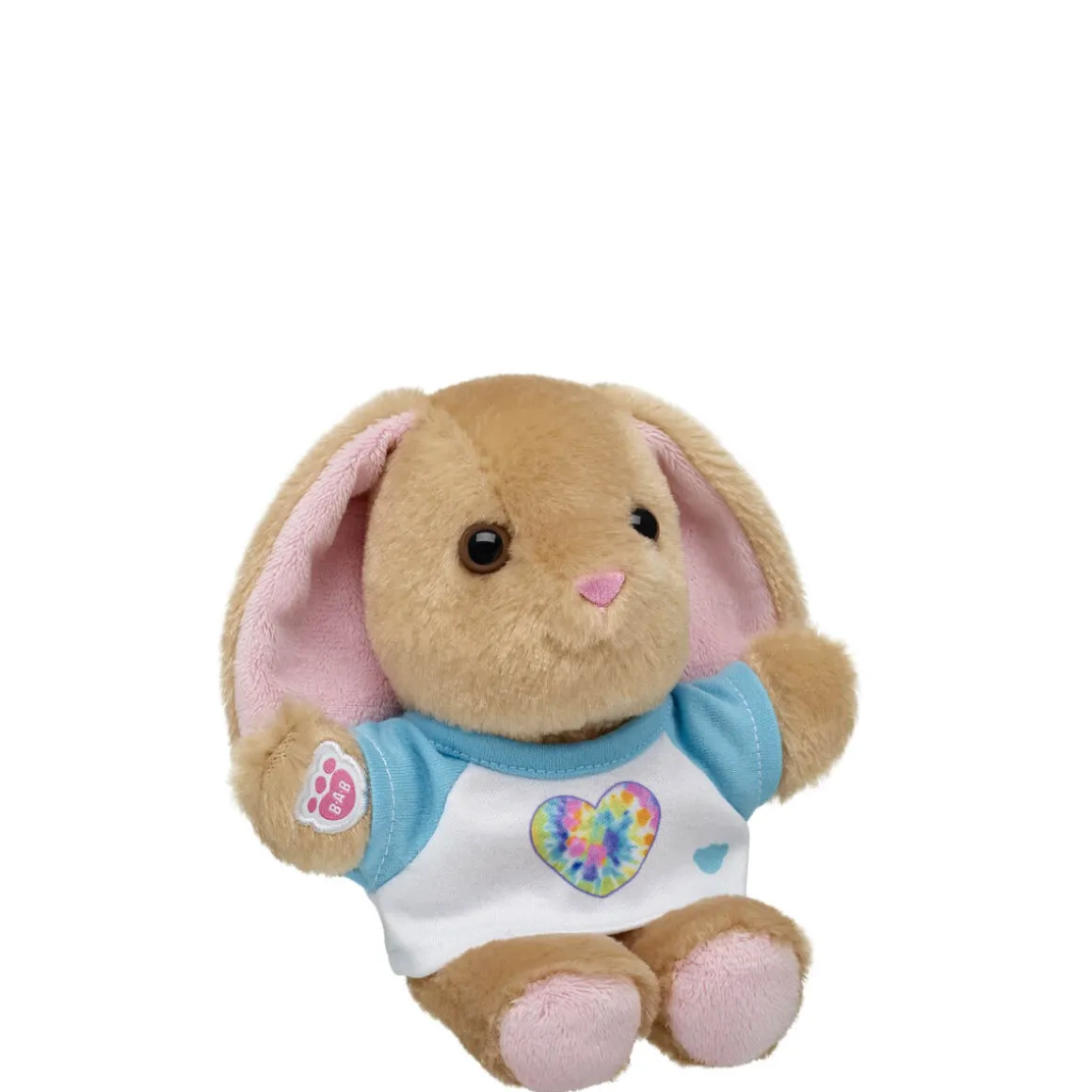 Build-A-Bear Mini Beans® Pawlette™ Plush with Tie-Dye Heart T-Shirt