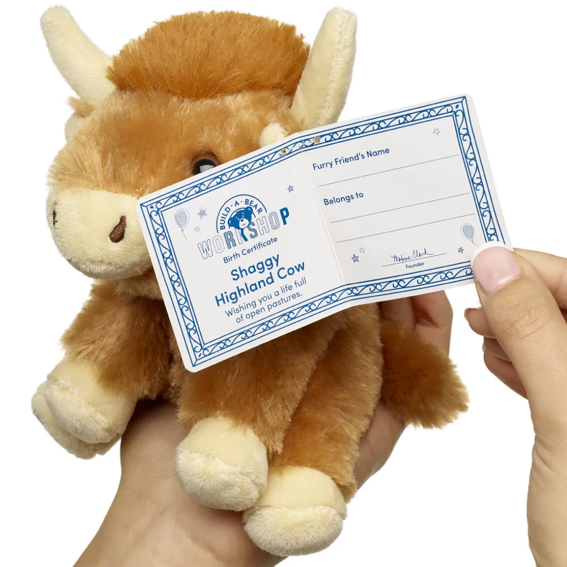 Build-A-Bear Mini Beans® Shaggy Highland Cow Stuffed Animal