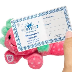 Build-A-Bear Mini Beans® Strawberry Axolotl Stuffed Animal