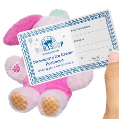 Build-A-Bear Mini Beans® Strawberry Ice Cream Pochacco™ Plush