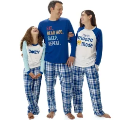 Build-A-Bear Pajama Shop™ Blue Plaid Pants - Adult