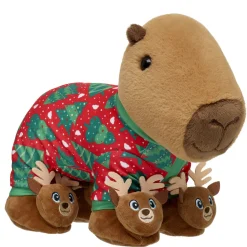 Capybara Stuffed Animal Holiday Gift Set