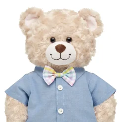 Chambray Shirt With Bow Tie