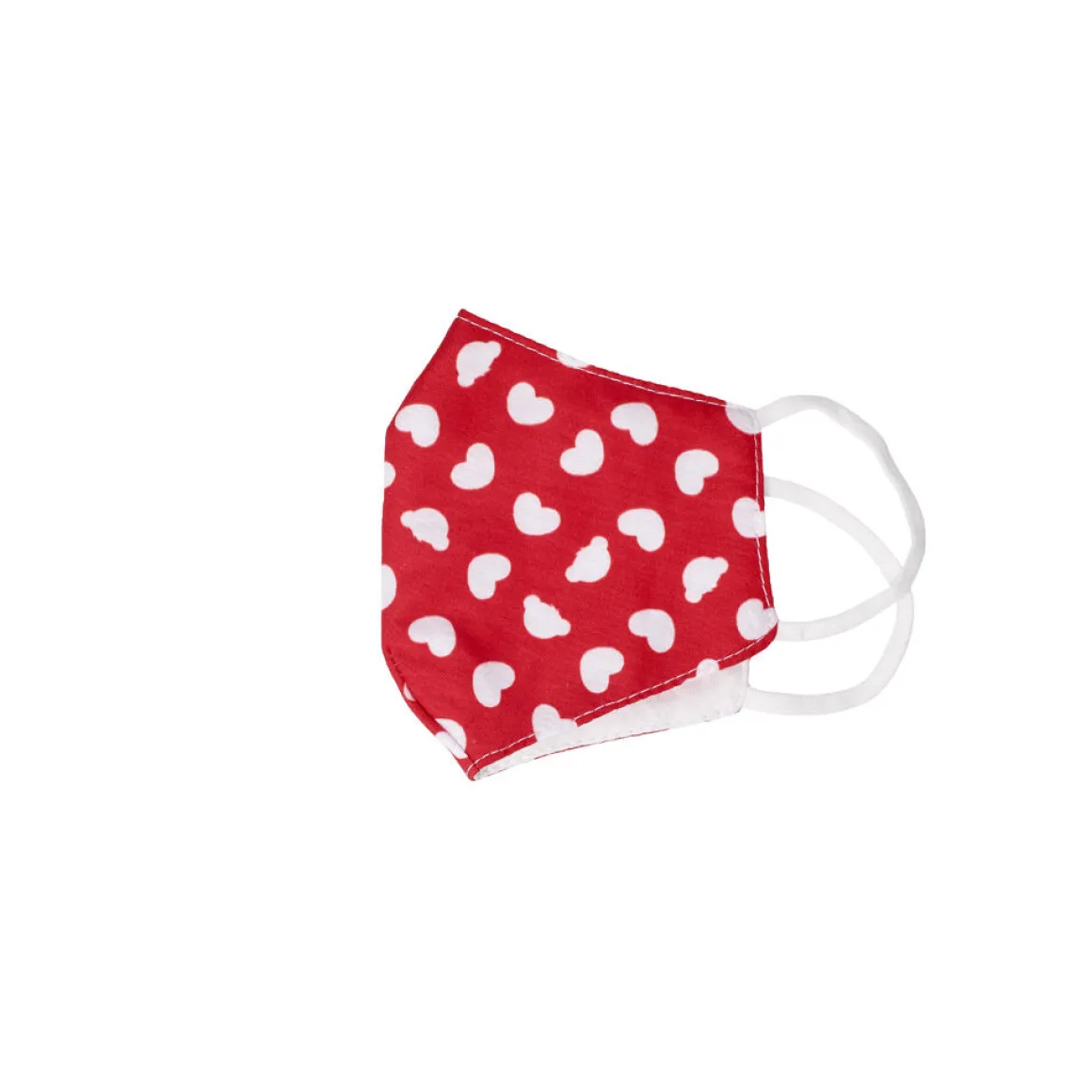 Child-Size Red Hearts Face Mask