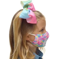 Child-Size Tie-Dye Bear Face Mask