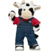 Cuddly Cow Stuffed Animal Overalls Gift Set
