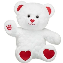 Embossed Hearts Teddy Bear