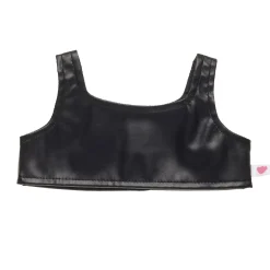 Faux Leather Crop Tank