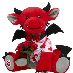 Fiery Dragon Plush Roses Gift Set