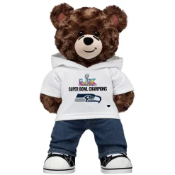 Football Teddy Bear Super Bowl LX Seattle Seahawks Gift Set