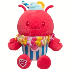 Fruit Punch Lobster Slushie Plushie with Lei Necklace