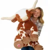 Giant Longhorn Cow Stuffed Animal