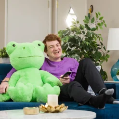 Giant Spring Green Frog Stuffed Animal