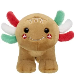 Gingerbread Axolotl Stuffed Animal