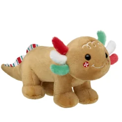 Gingerbread Axolotl Stuffed Animal