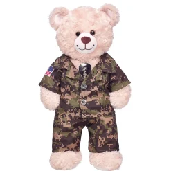 Green Digital Camo Uniform with USA Flag