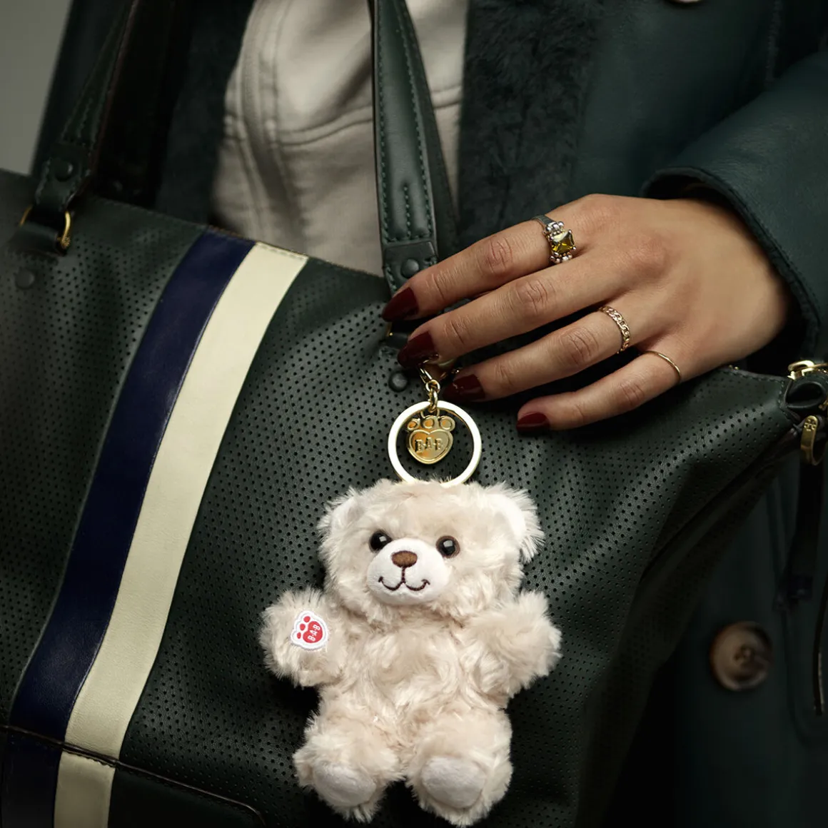 Happy Hugs Teddy Bear Bag Charm