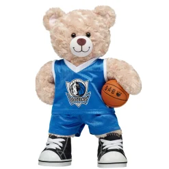 Happy Hugs Teddy Bear Dallas Mavericks Basketball Gift Set