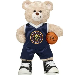 Happy Hugs Teddy Bear Denver Nuggets Basketball Gift Set