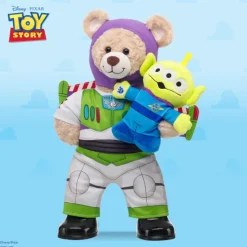 Happy Hugs Teddy Bear Disney and Pixar Toy Story Buzz Lightyear Gift Set with Alien