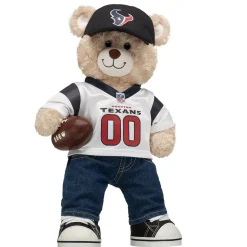 Happy Hugs Teddy Bear Houston Texans™ Fan Hat and Football Gift Set