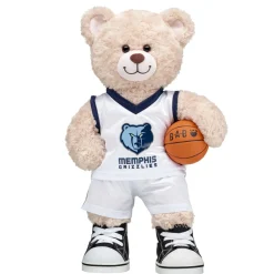Happy Hugs Teddy Bear Memphis Grizzlies Basketball Gift Set