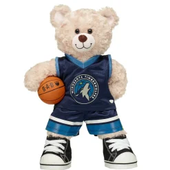 Happy Hugs Teddy Bear Minnesota Timberwolves Basketball Gift Set
