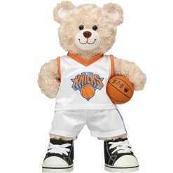 Happy Hugs Teddy Bear New York Knicks Basketball Gift Set