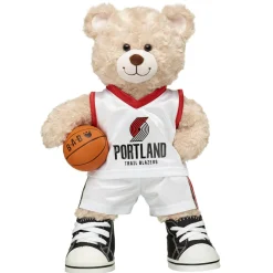 Happy Hugs Teddy Bear Portland Trail Blazers Basketball Gift Set