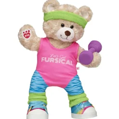Happy Hugs Teddy Bear '80s Exercise Gift Set