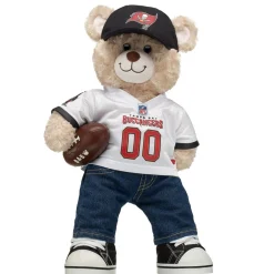 Happy Hugs Teddy Bear Tampa Bay Buccaneers™ Fan Hat and Football Gift Set