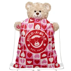 Heart Print Toy Bear Carrier