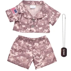 Khaki Digital Camo Uniform with USA Flag