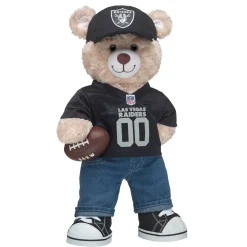 Las Vegas Raiders Happy Hugs Teddy Bear Football Gift Set