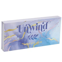 Lavender Satin Eye Mask Box