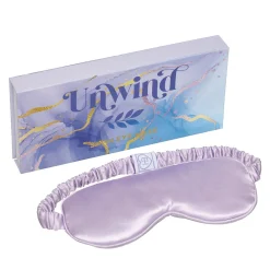 Lavender Satin Eye Mask Box